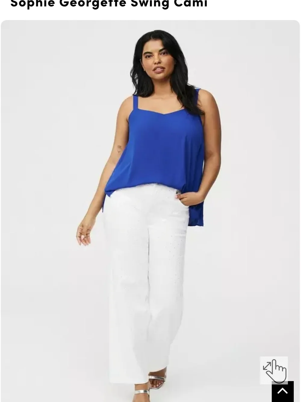Torrid Sophie Georgette Swing Cami - Royal Blue